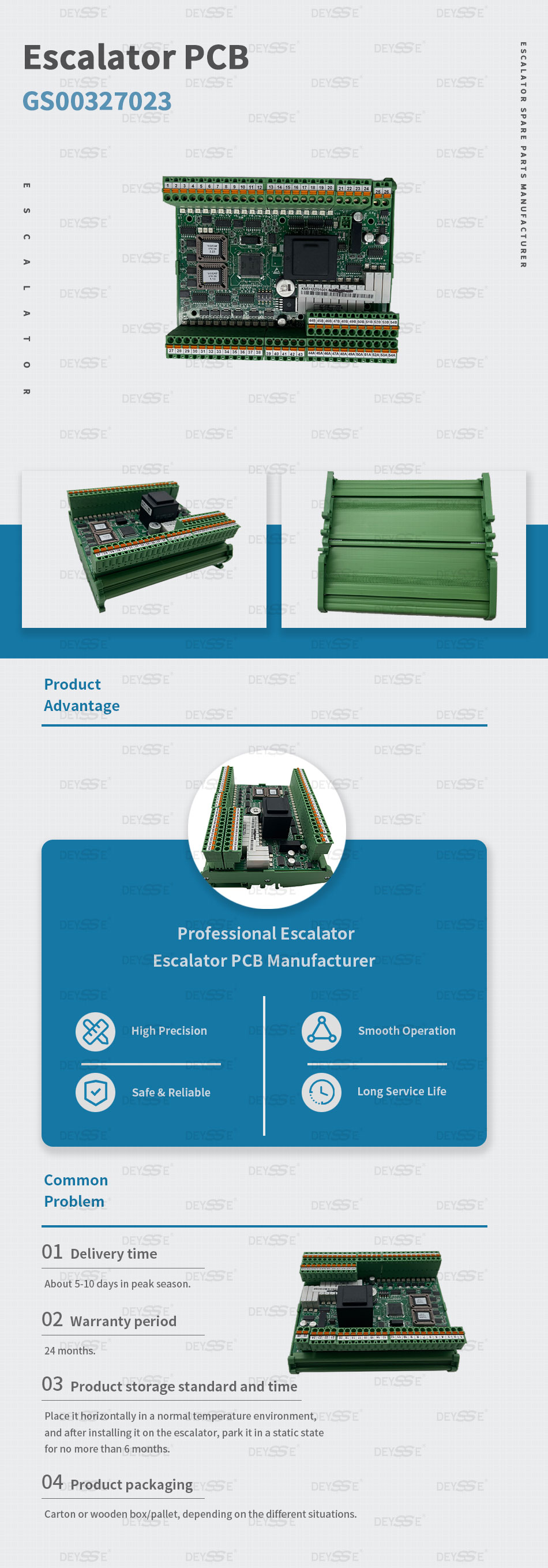 Escalator PCB AUTOMATIC 501 B STANDARD OEM KM3711836 (replaced by OEM KM51248868G01) 