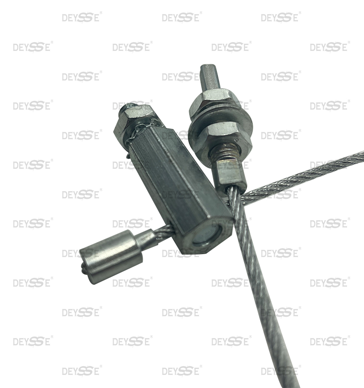 Silvery Steel Cable