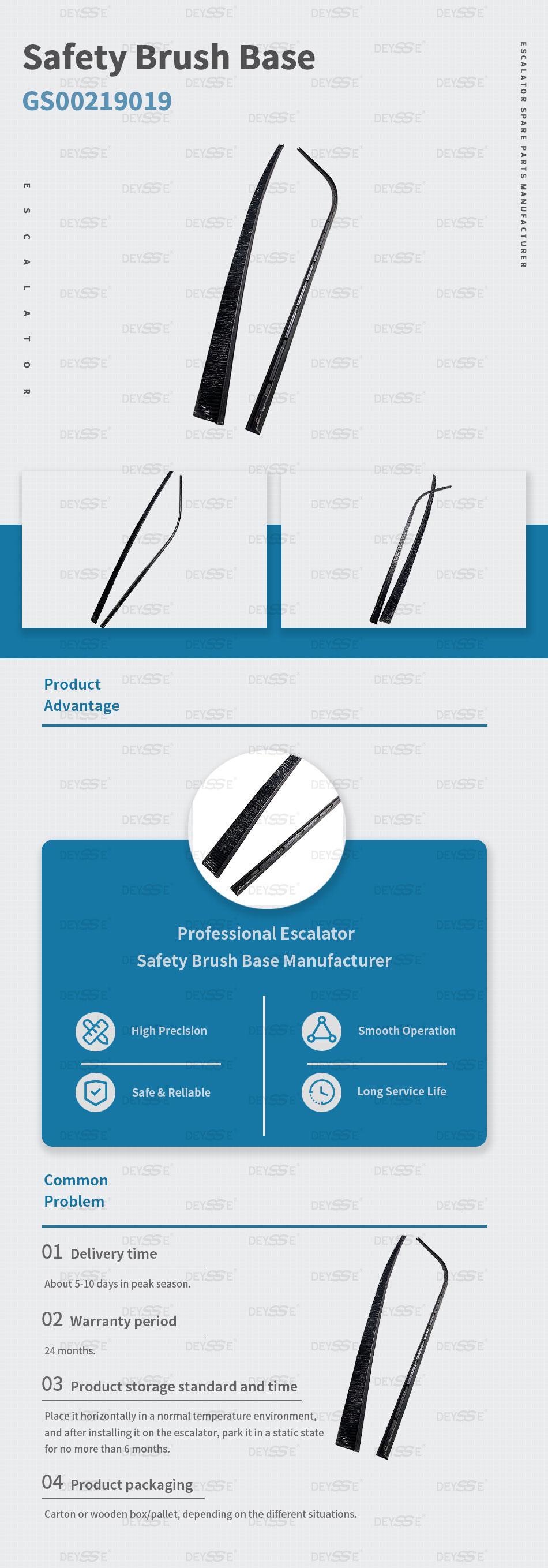 Escalator Brush With The Fixation Ledge GS00219019