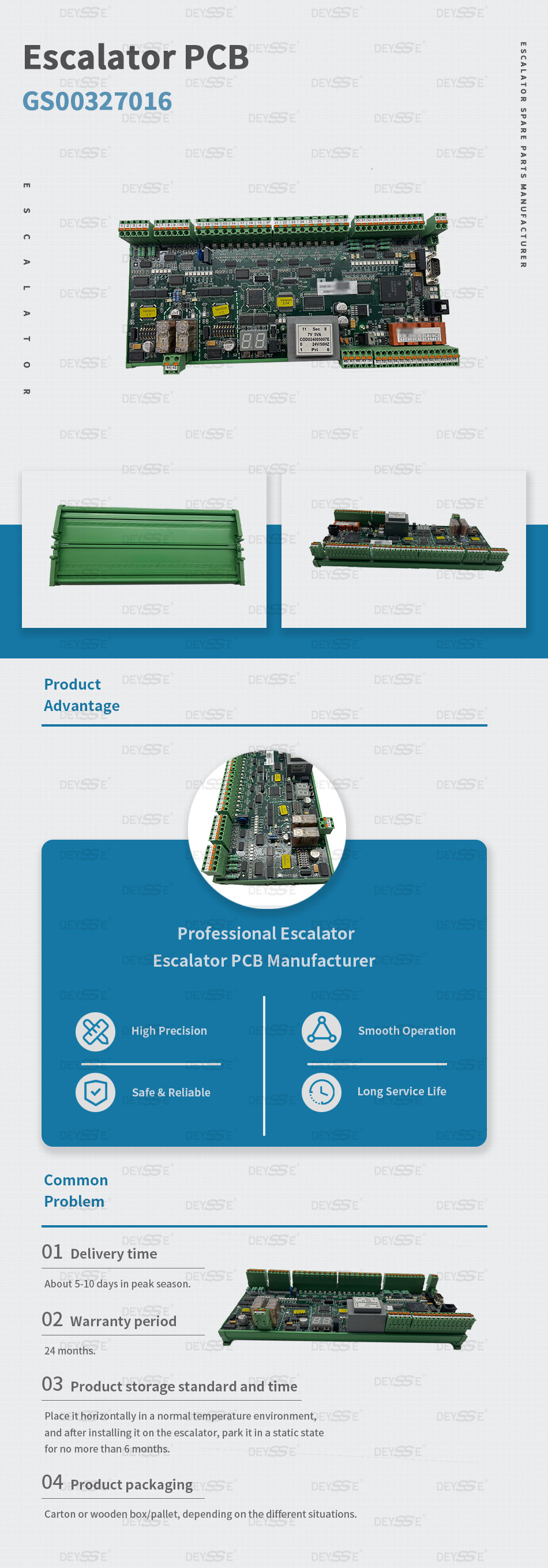 Escalator Redesign EMB501 Production Board OEM KM51070342G05 GS00327016